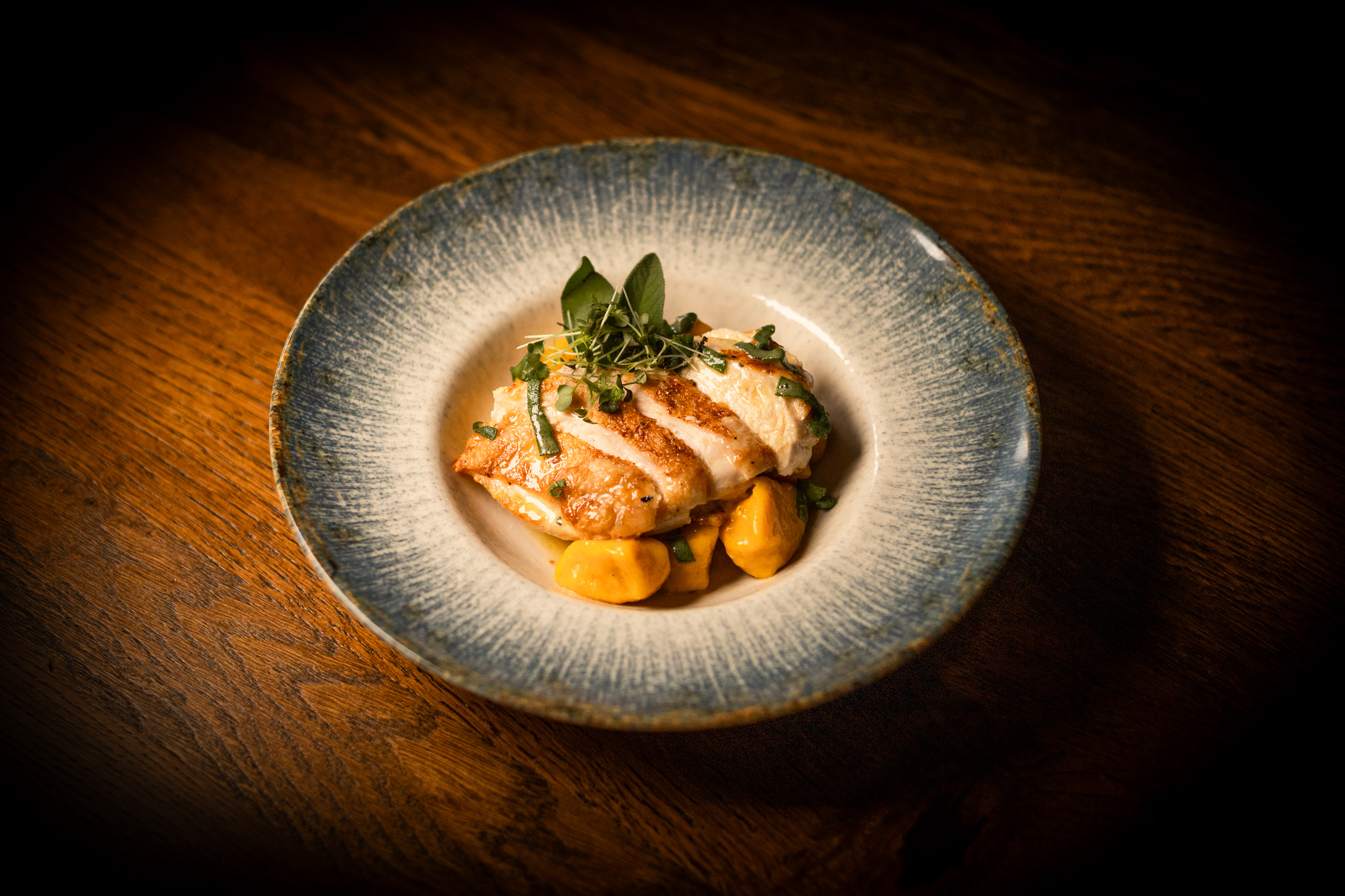 Domácí dýňové gnocchi s kuřecím prsem