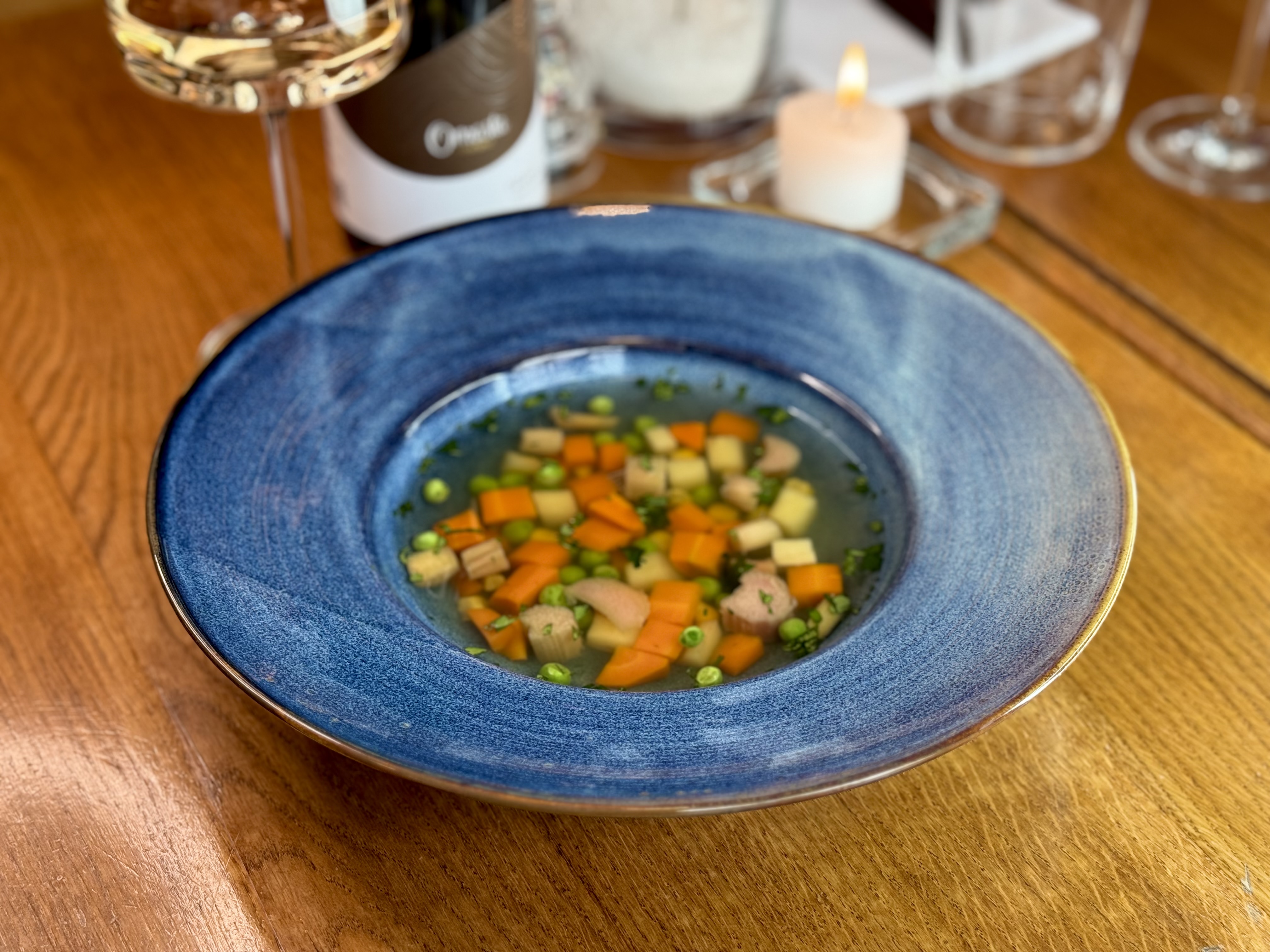 Zeleninový vývar s rebarborou