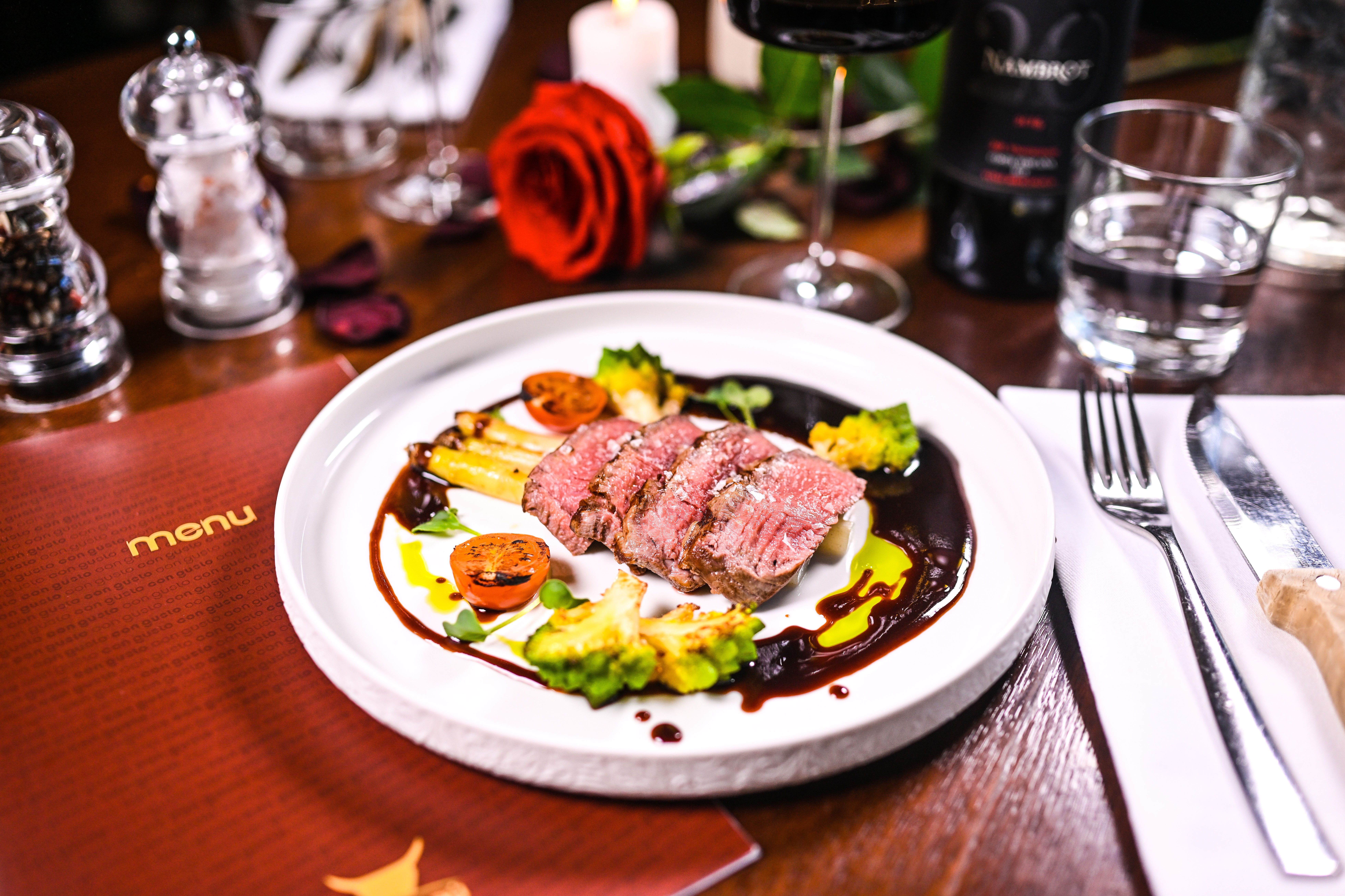 Valentýnské degustační menu s masem