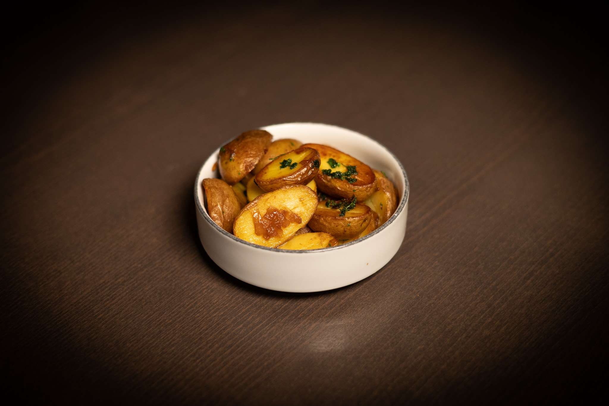 Opečené brambory s cibulkou