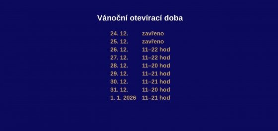 Vánoční otevírací doba