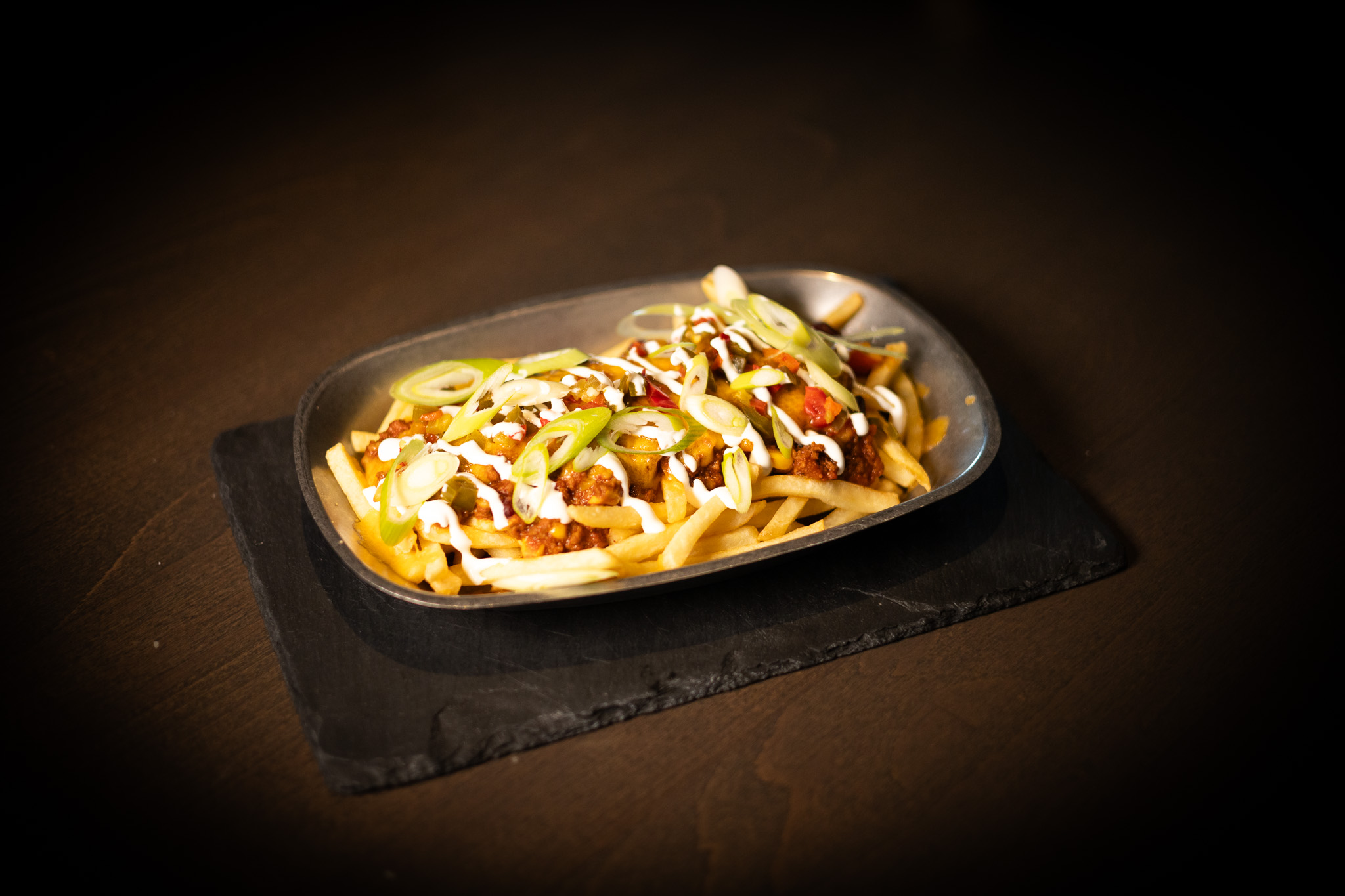 Chilli cheese fries con carne