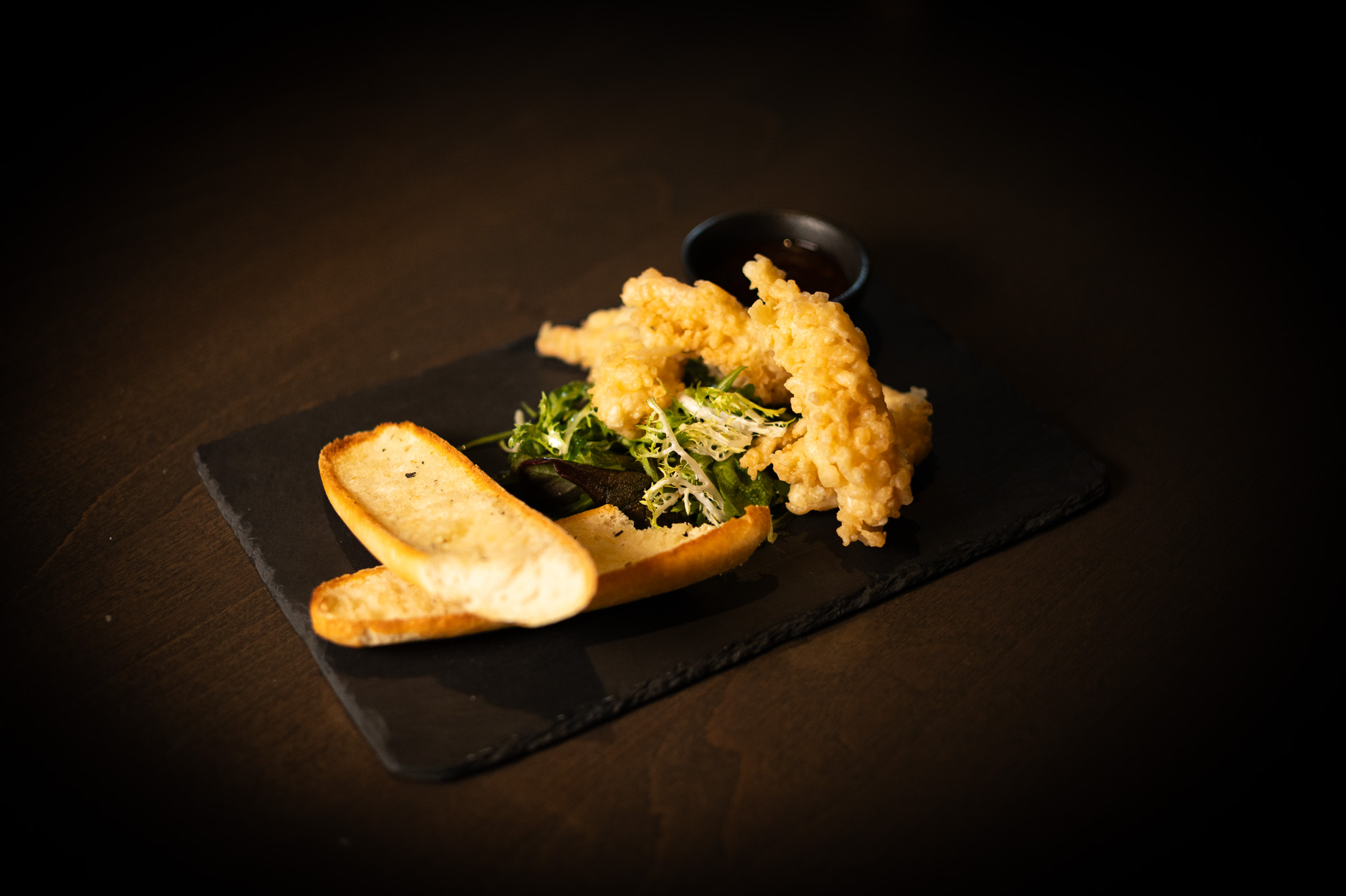 Tempura shrimps and sweet chilli