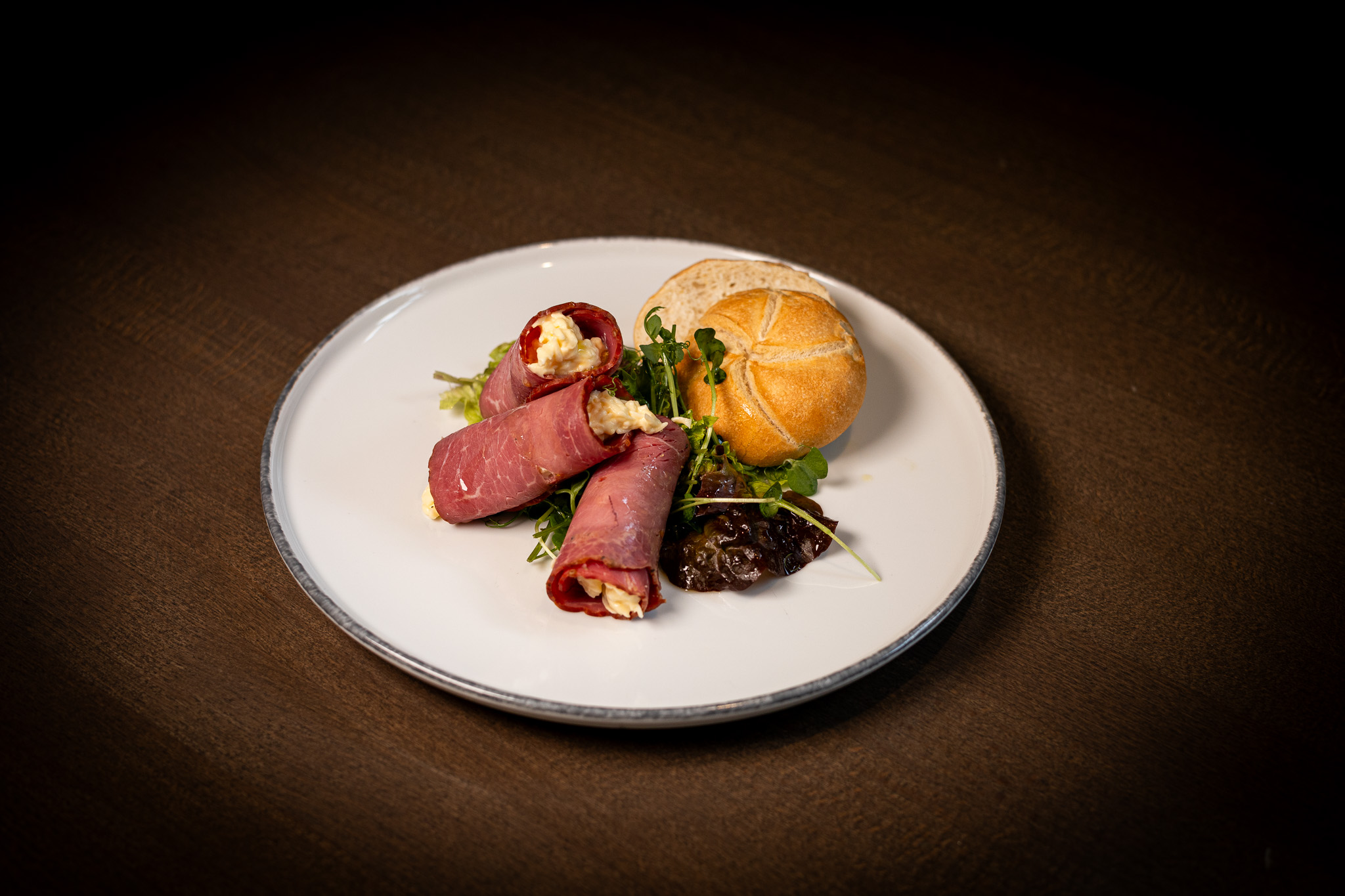 Hovězí pastrami rolky