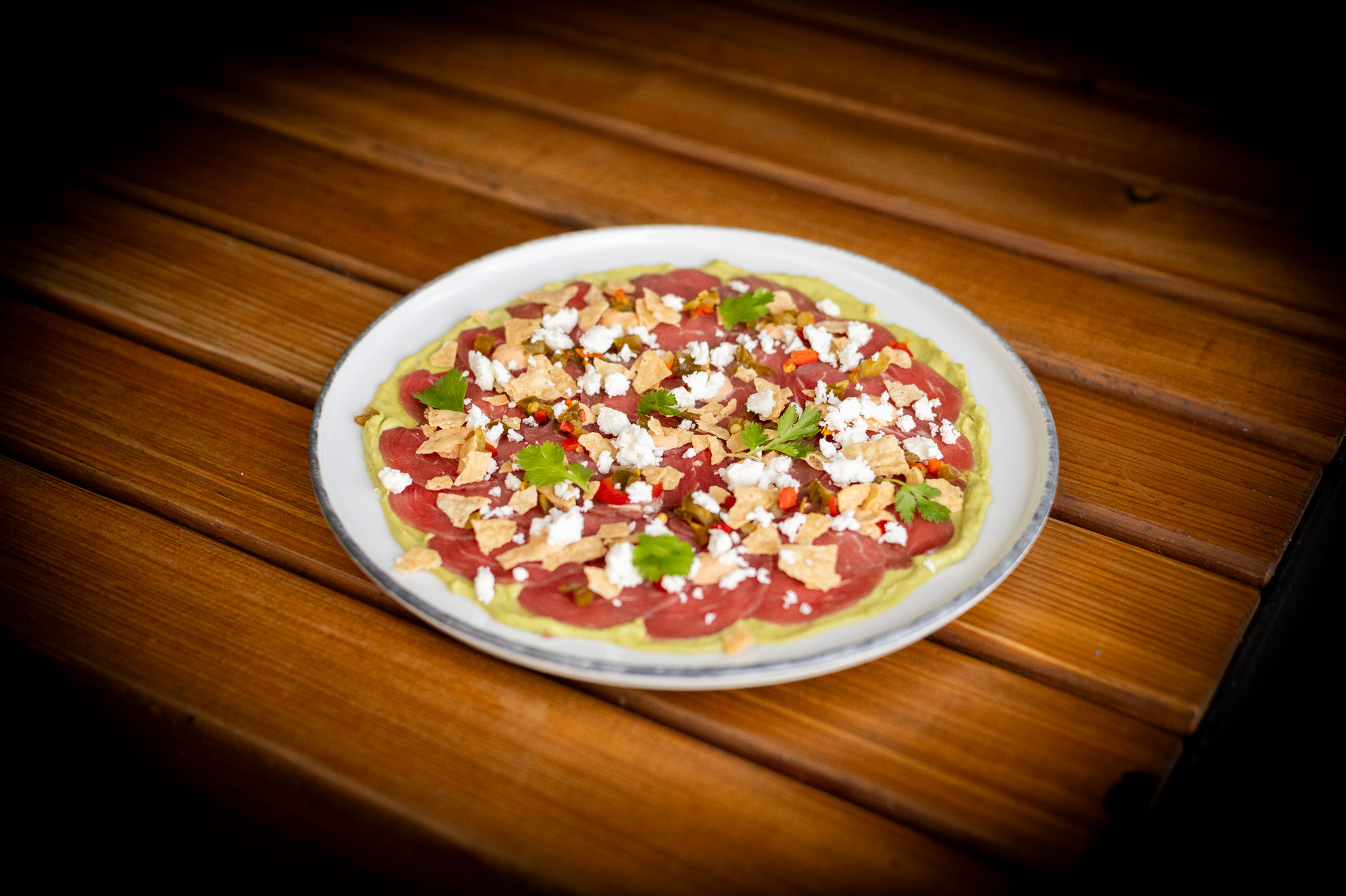 Beef carpaccio Mexicana