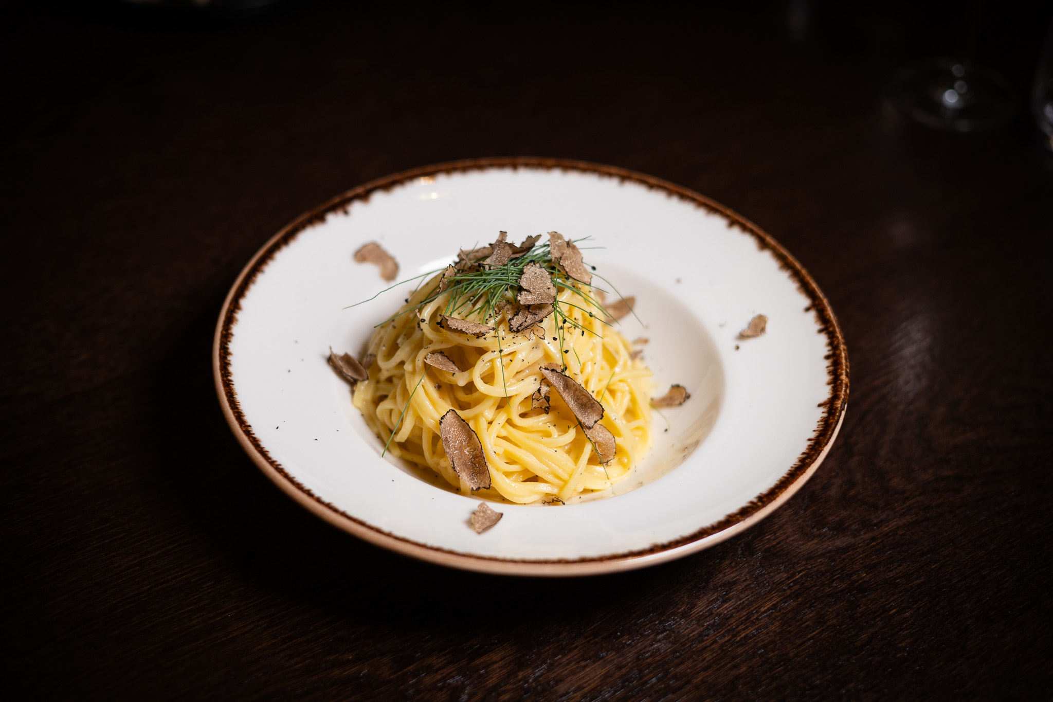 Tajarin al burro e tartufo