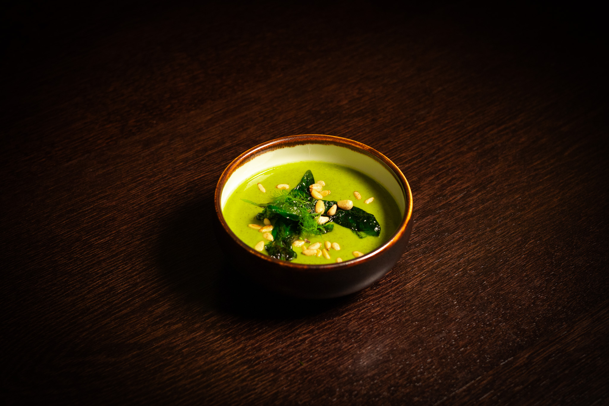 Zuppa cremosa di aglio orsino