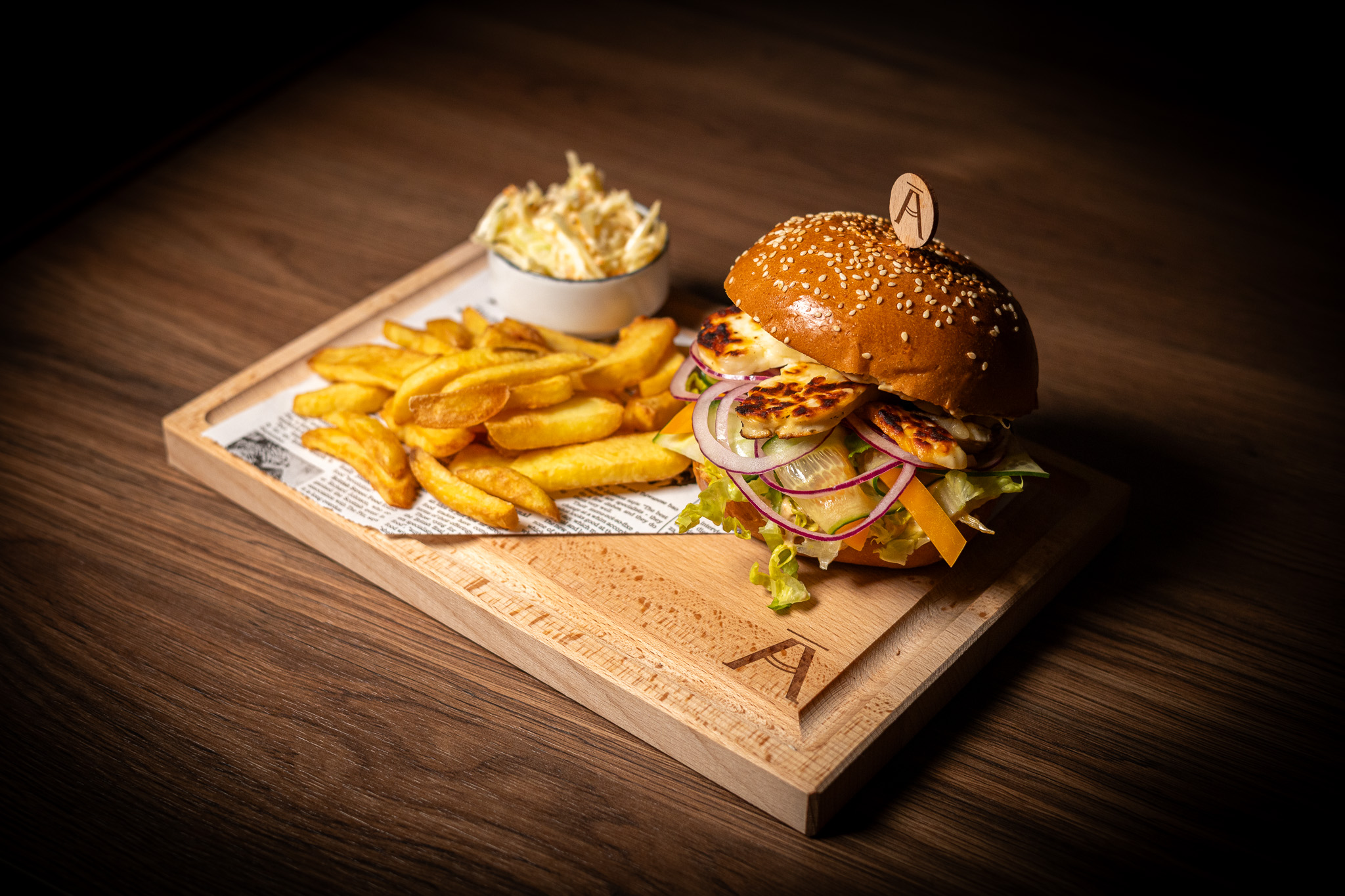 Halloumi burger