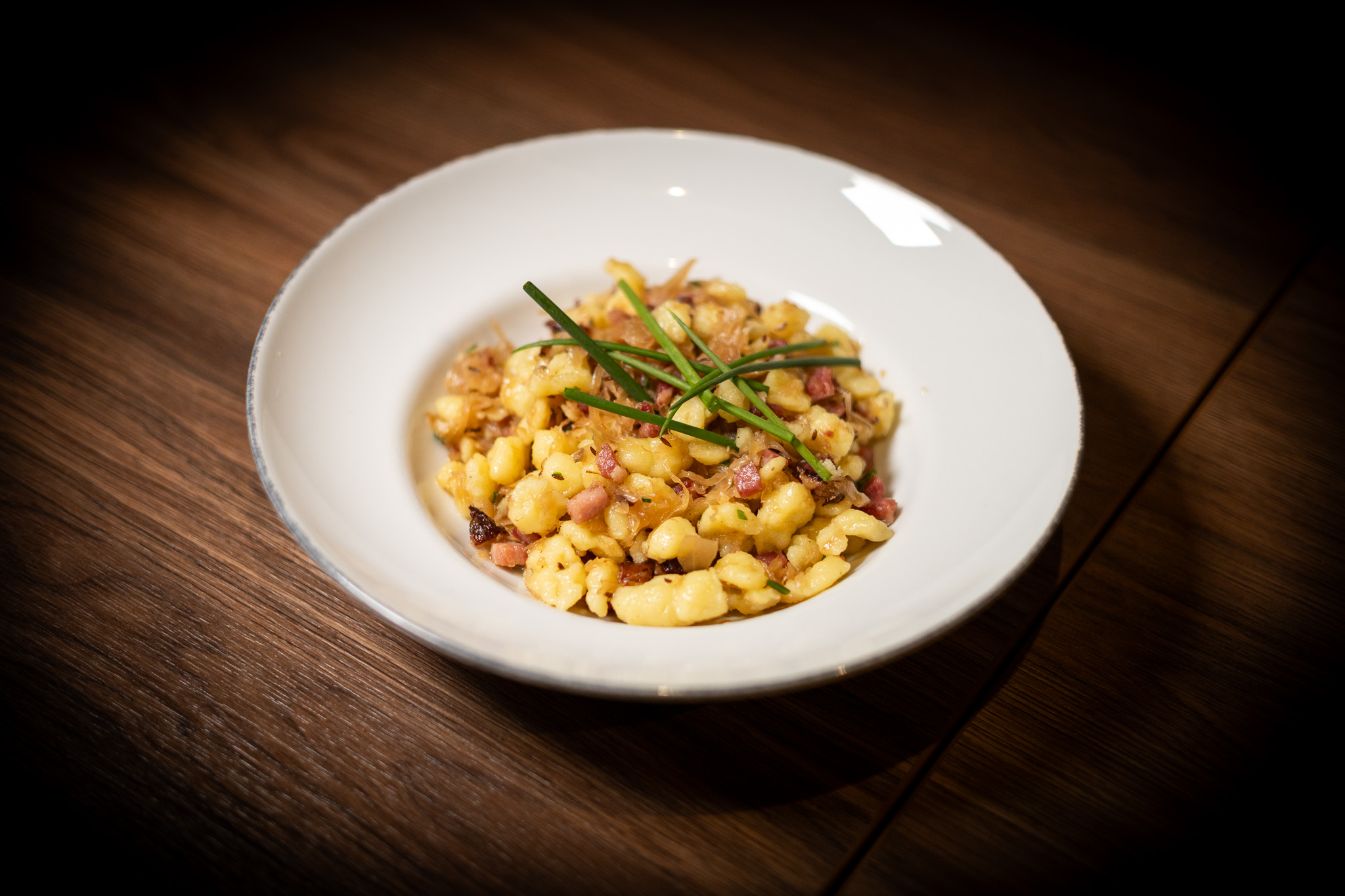 Strapačky se zelím a domácím uzeným masem