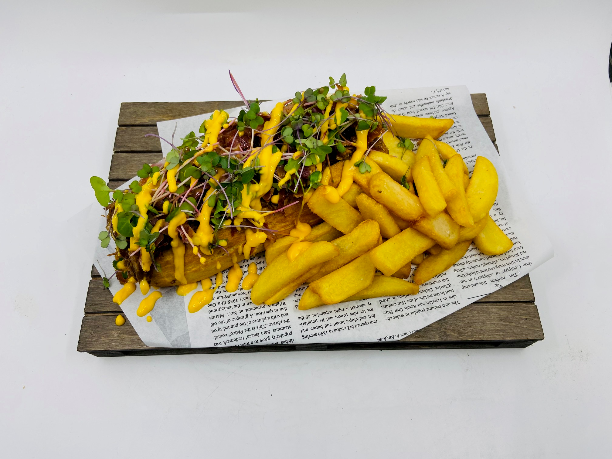Hot Dog s trhaným hovězím