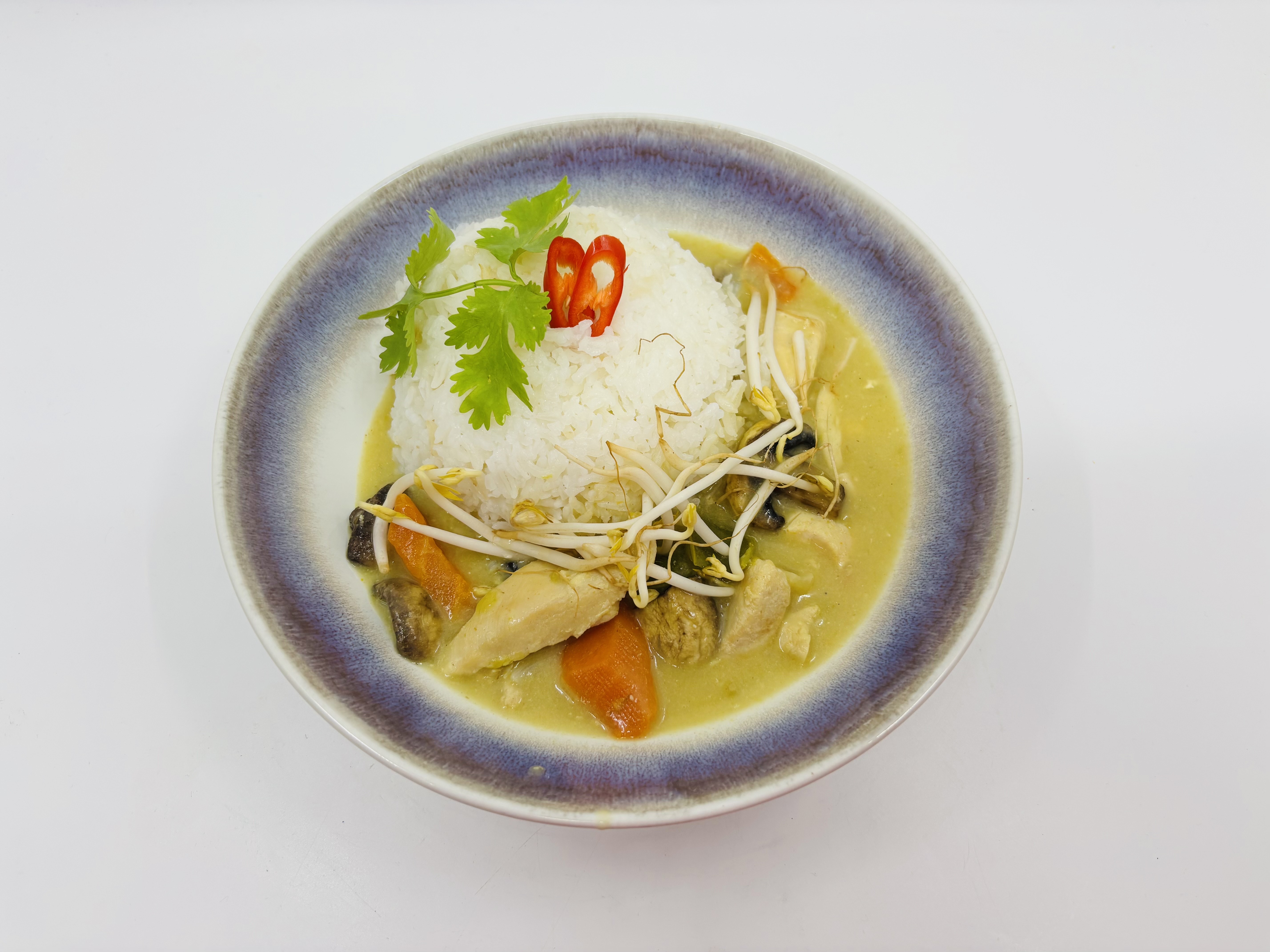 Thajské zelené kari s kuřecím masem