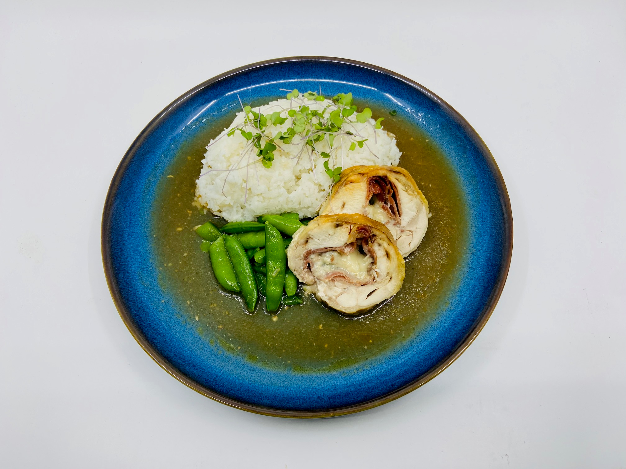 Kuřecí roláda plněná gorgonzolou