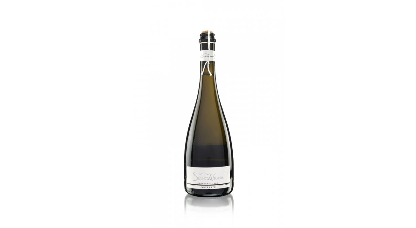 Prosecco Frizzante DOC, BiancaVigna, Veneto, Italy, Extra Dry (Tappo Spago)